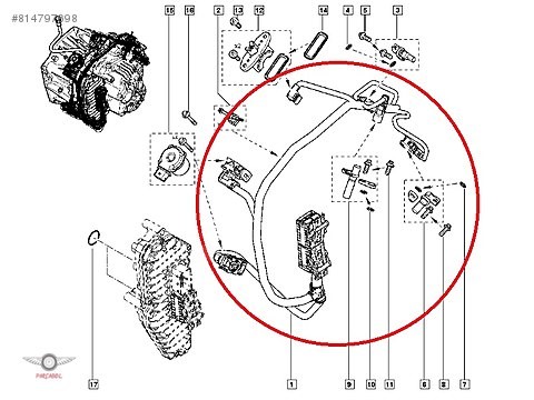 349737438R-1 ORJINAL OTOMATIK SANZIMAN TESISATI CLIO 4 EDC 2507070620